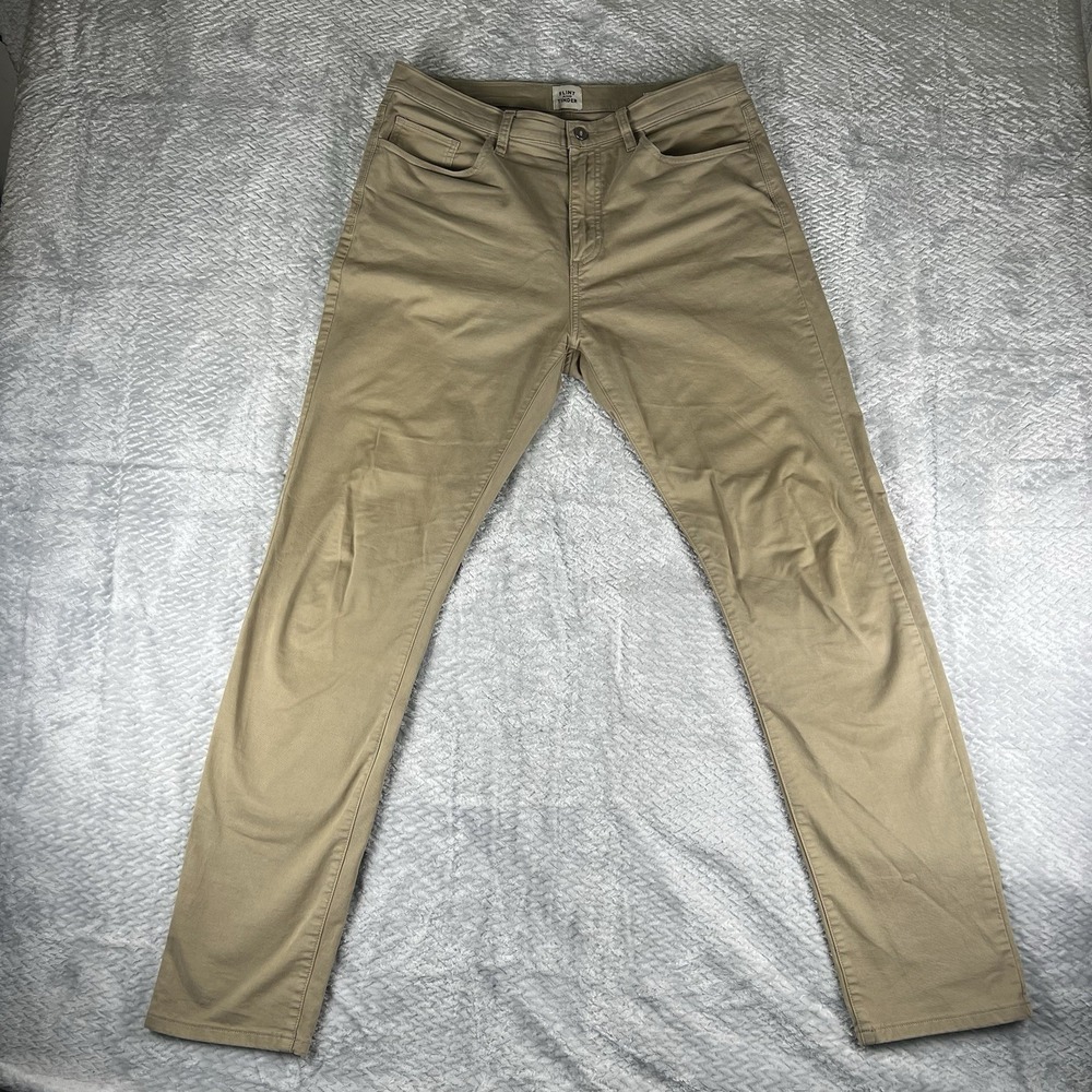 Flint and Tinder Tapered Fit Pants Mens 34x34 Khaki Stretch Twill Huckberry